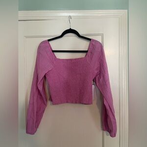 NWT Pink Long Sleeved Blouse